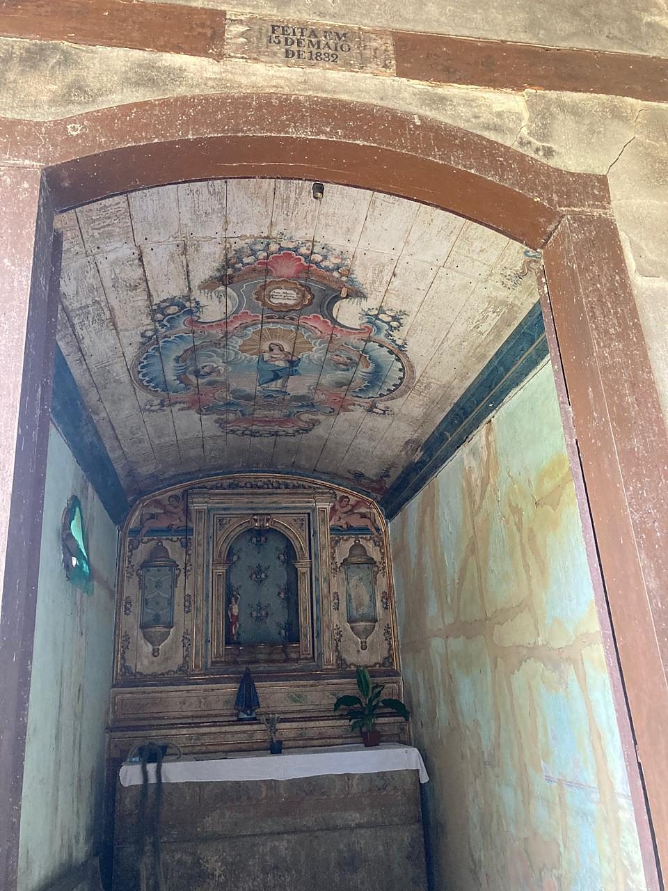 Oratório antigo da capela da Fazenda Cachoeira